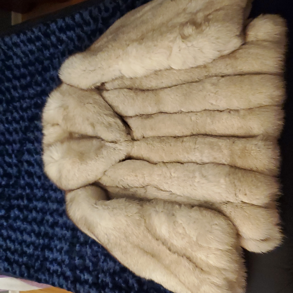 Vintage REAL Silver Fox Coat